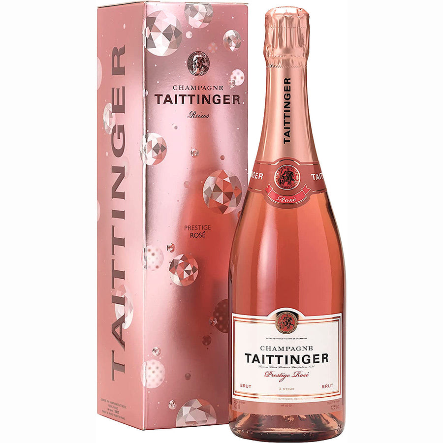 Taittinger Rose NV Champagne in Gift Box 6 Bottle Case 75cl