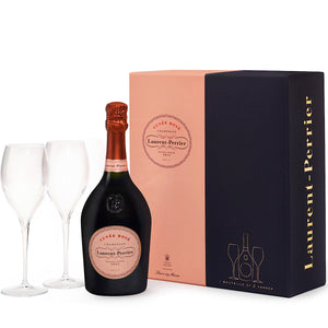 Laurent Perrier Rose Champagne 2 Glass Gift Pack 75cl.