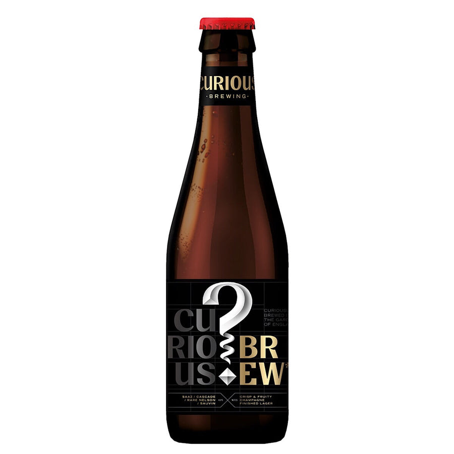 Curious Brew Lager 330ml 12 Pack.